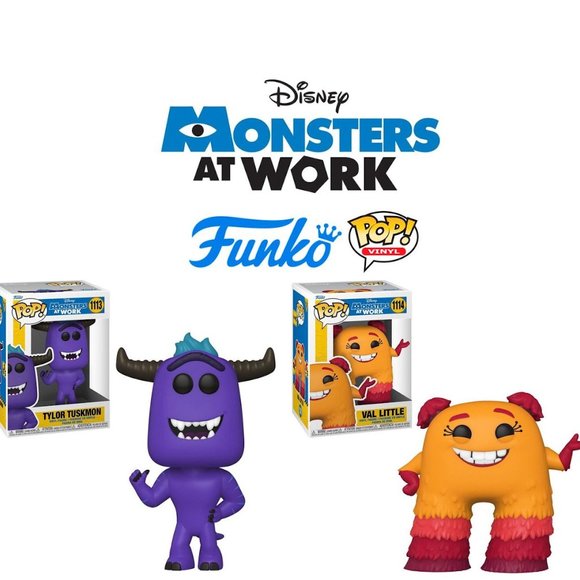 🆕 2 FUNKO POP! FIGURES - MONSTERS AT WORK - TYLOR TUSKMON + VAL LITTLE ~ Disney - Picture 2 of 9